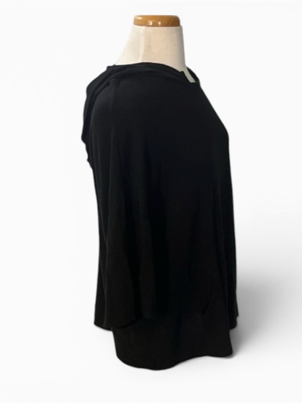 NWOT Victoria's Secret Black Pull Over Hoodie - Picture 6 of 10